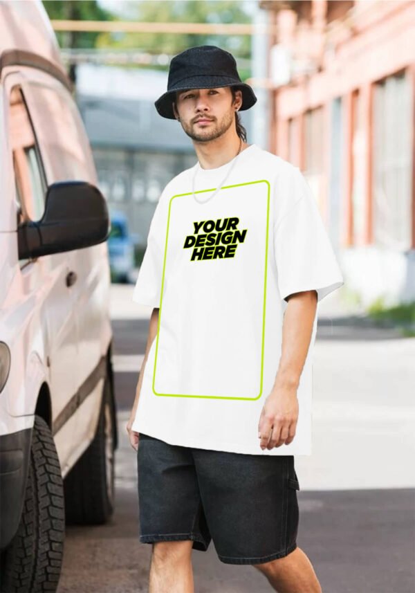Unisex Oversize Tshirts - Round Crew Neck