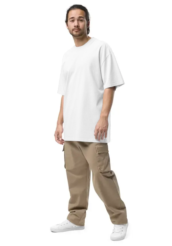 Unisex Oversize Tshirts - Round Crew Neck - Image 4