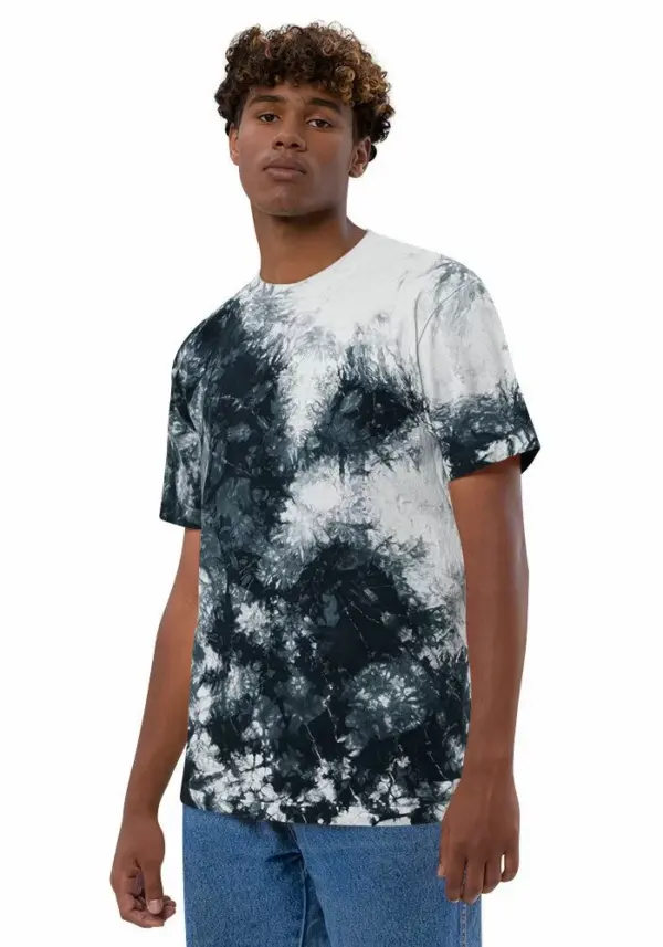 Oversize Tie Die - Unisex Tshirt - Round Crew Neck - Image 2