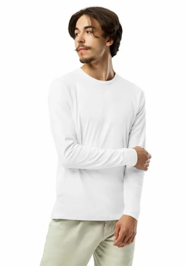 Unisex Tshirt - Long Sleeve - Round Crew Neck - Image 4