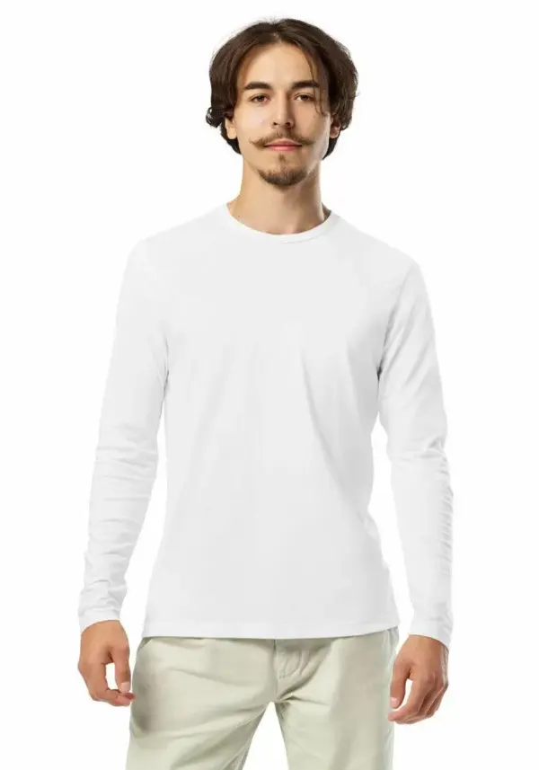 Unisex Tshirt - Long Sleeve - Round Crew Neck - Image 3