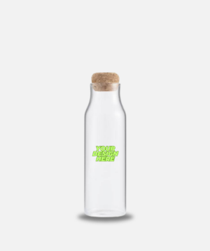 Borosilicate Glass Bottle with Cork Lid - 1200ml