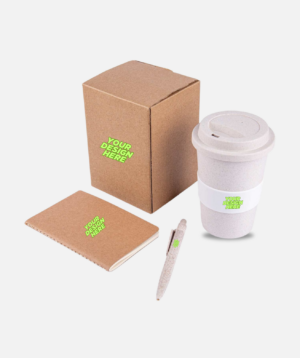 Eco Set of Mug, FSC Notebook and Pen