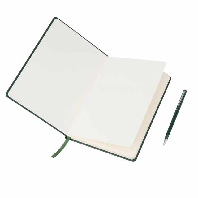 CAMPINA Giftology A5 Hard Cover Notebook with Metal Pen - Green