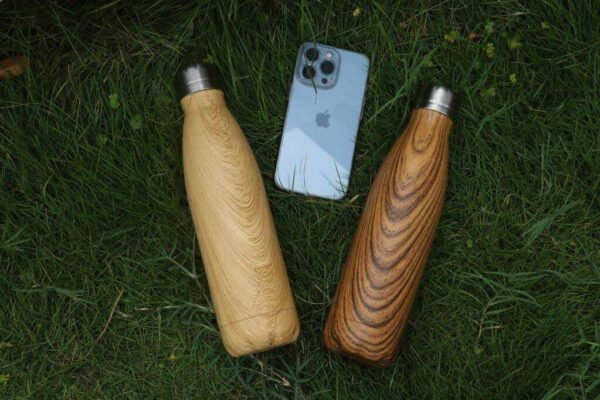 Hans Larsen Stainless Steel Water Bottle with Wood Print - Image 7