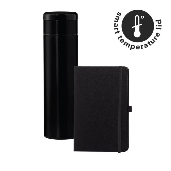 Vacuum Flask with Temperature Lid and Notebook Gift Set - Image 2