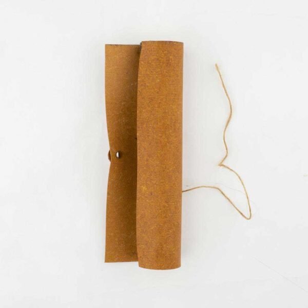 Eco-Neutral Metal Pen with Recycled Leather Barrel - Image 3
