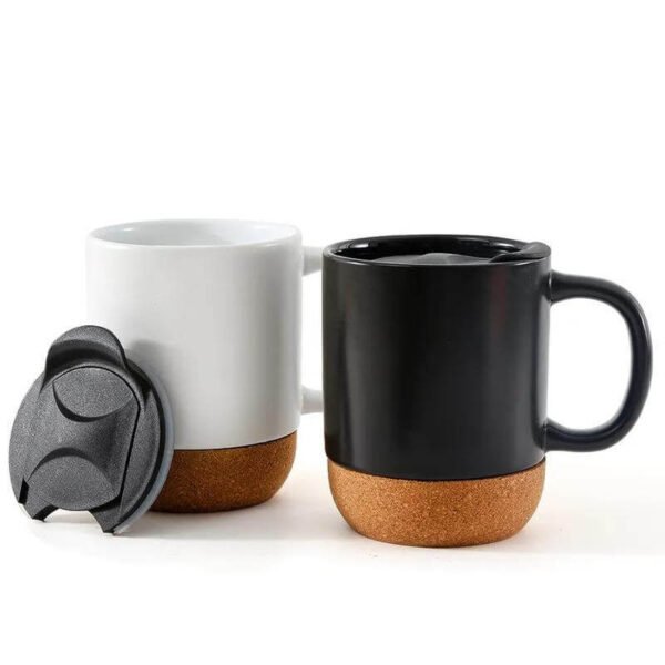 Giftology Ceramic Mug with Cork and Lid - Image 5
