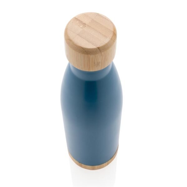 Giftology Double Wall Stainless Bottle with Bamboo Lid and Base - Image 2