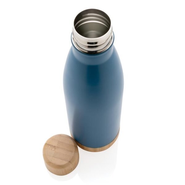 Giftology Double Wall Stainless Bottle with Bamboo Lid and Base - Image 3