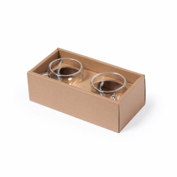 Set of 2 Expresso Cup with Bamboo Coaster - Image 3