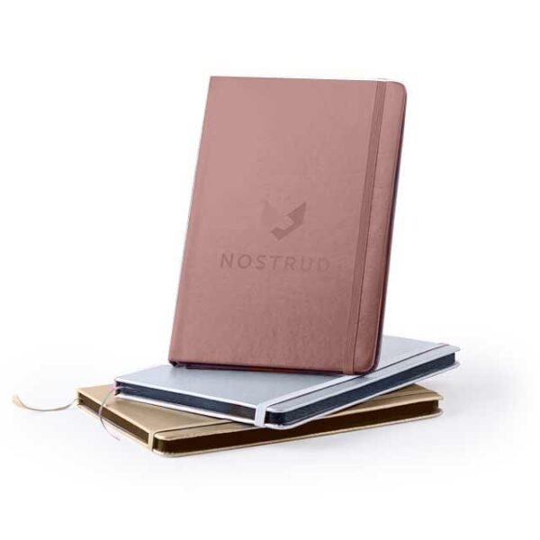 PU A5 Notepad In Metallic Bronze Color - Image 3