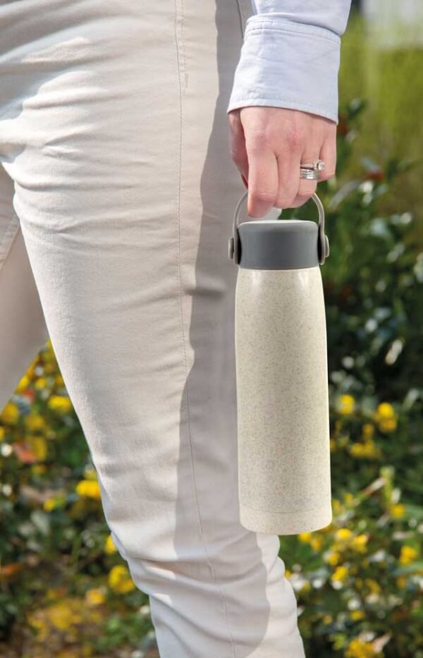 Eco-Neutral Wheat Straw Glass Bottle - Image 5