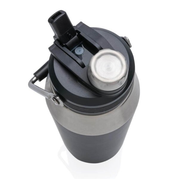 Hans Larsen Vacuum Bottle with Solid Handle and Dual Lid - 1L - Image 4