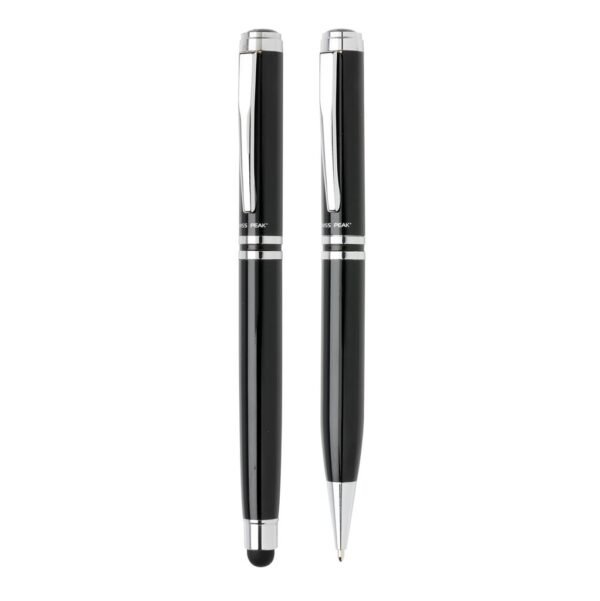 Swiss Peak Executive Pen Set - Black/Silver
