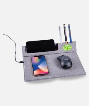 10W Wireless Mouse Pad & Desk Organizer