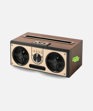 Giftology Retro Wood 20W Bluetooth Speaker with FM