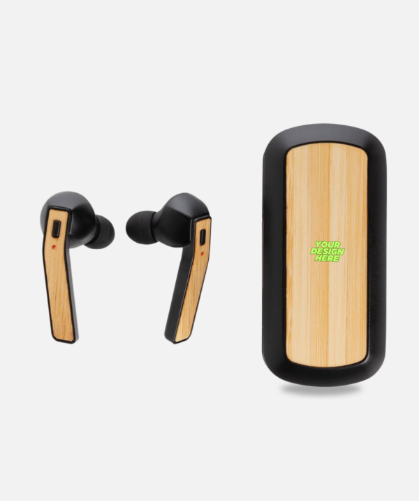 XD Bamboo Free Flow TWS Earbuds in Charging Case