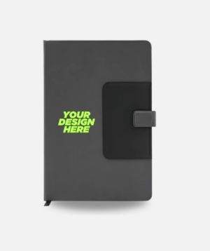 A5 Notebook with Phone Stand and Pen Holder