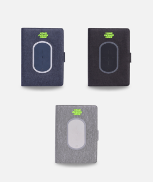 A5 Wireless Charger Notebook with NFC Technology and 5000mAh Power Bank