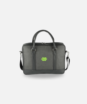15" Laptop Bag in Fabric & PU