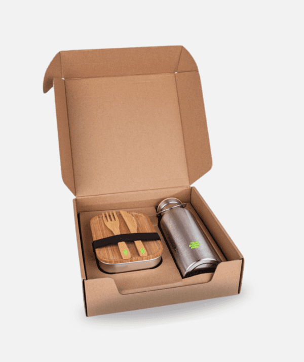 Hans Larsen Set of Lunch Box and Vacuum Bottle