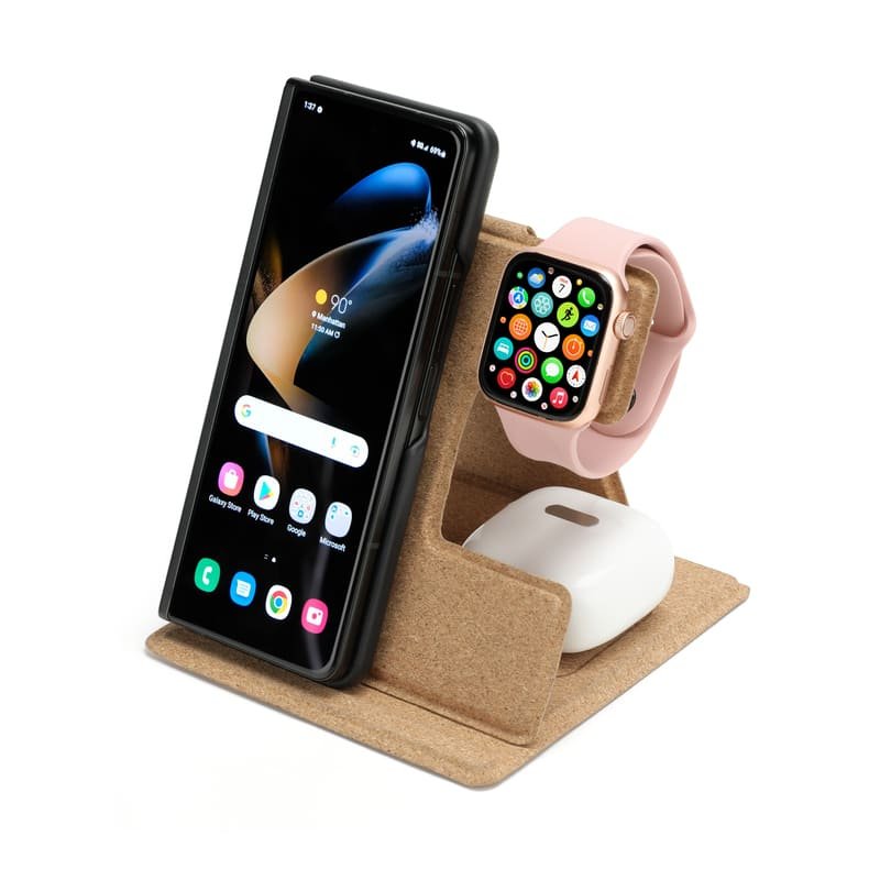FARO 3-in-1 Foldable Cork Wireless Charger