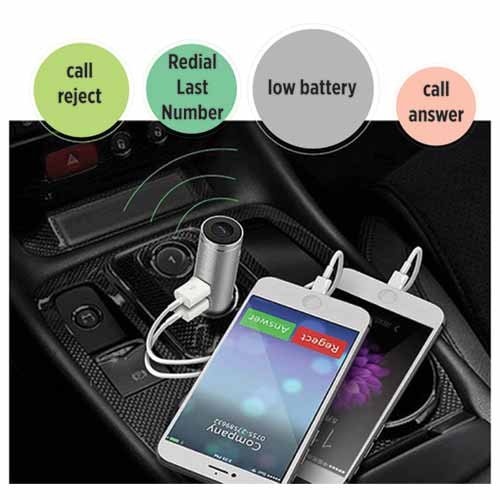 Fycar Car Charger with Bluetooth Earbud
