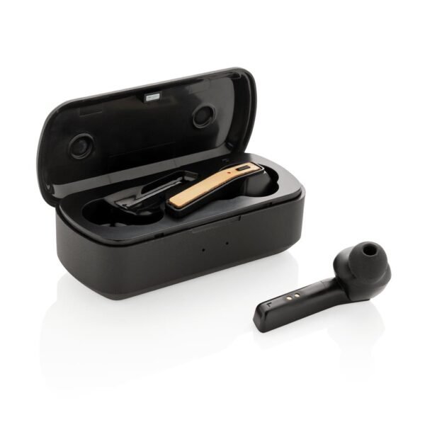 XD Bamboo Free Flow TWS Earbuds in Charging Case - Image 4