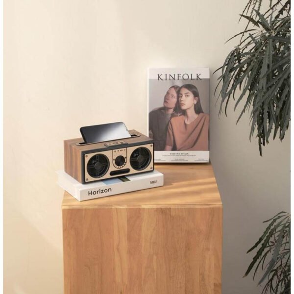 Giftology Retro Wood 20W Bluetooth Speaker with FM - Image 2