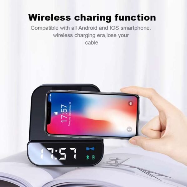 @memorii 5-in-1 Multi-functional Wireless Speaker, Charger & Alarm Clock - Image 3