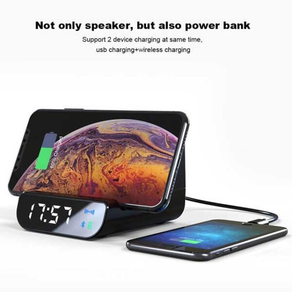 @memorii 5-in-1 Multi-functional Wireless Speaker, Charger & Alarm Clock - Image 5