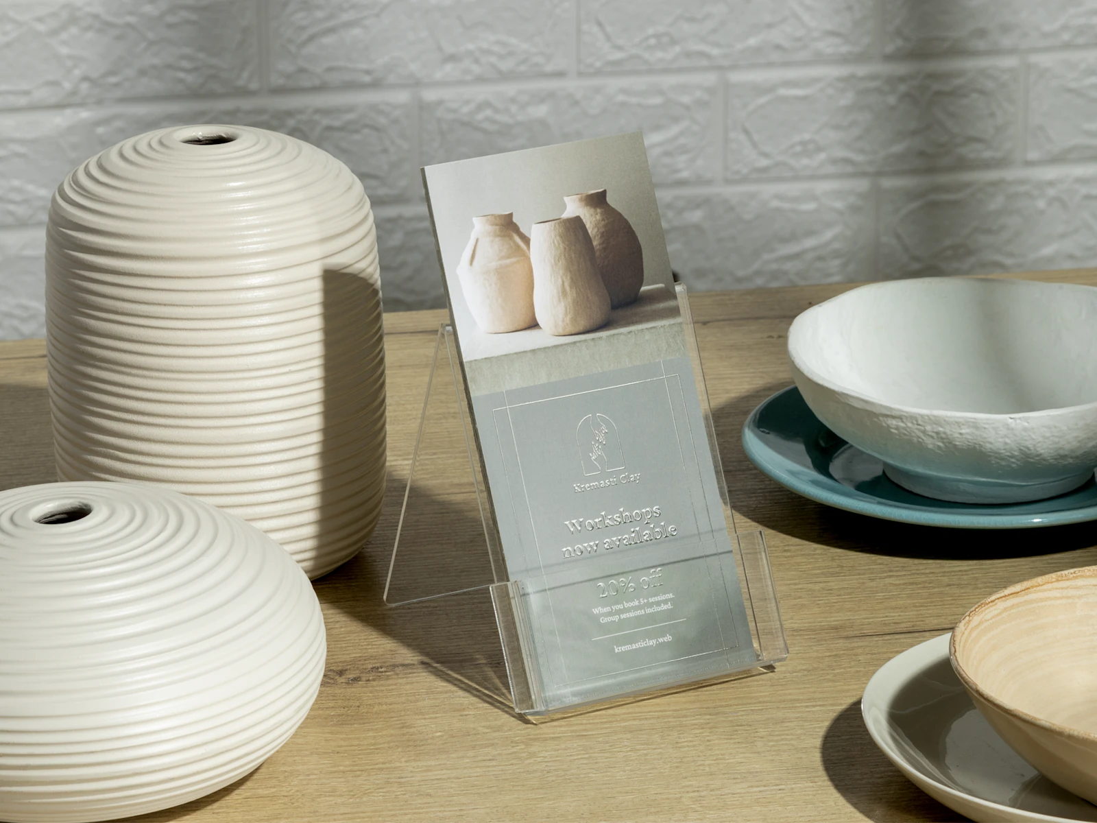 Embossed Foil Rack Cards