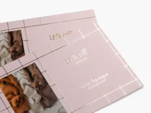 Embossed Foil Postcards