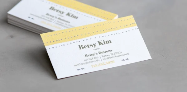 Natural Textured Business Cards - Image 3
