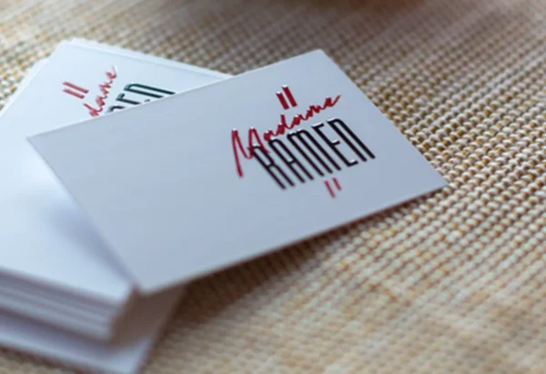 Embossed Gloss Business Cards