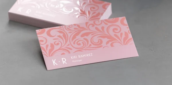 Embossed Gloss Business Cards - Image 5
