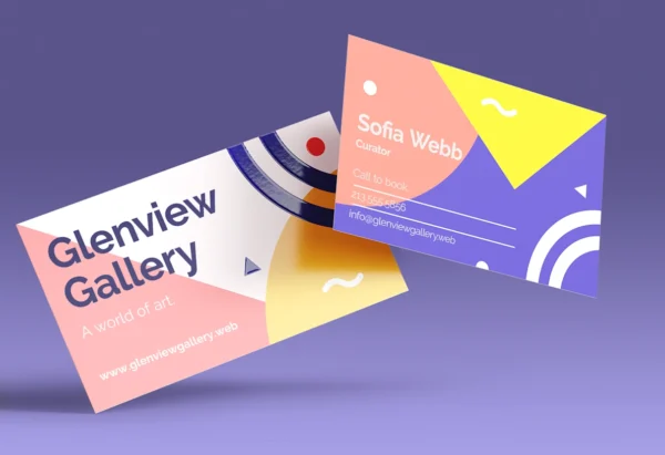 Embossed Gloss Business Cards - Image 3