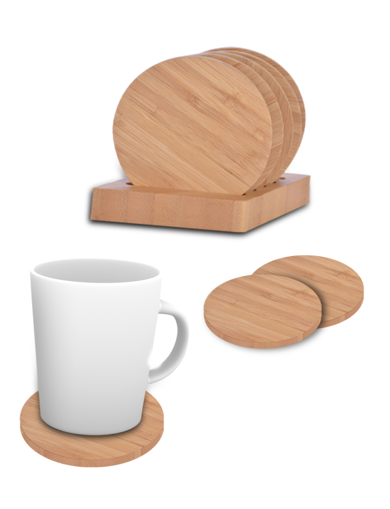 Bamboo Coaster Set