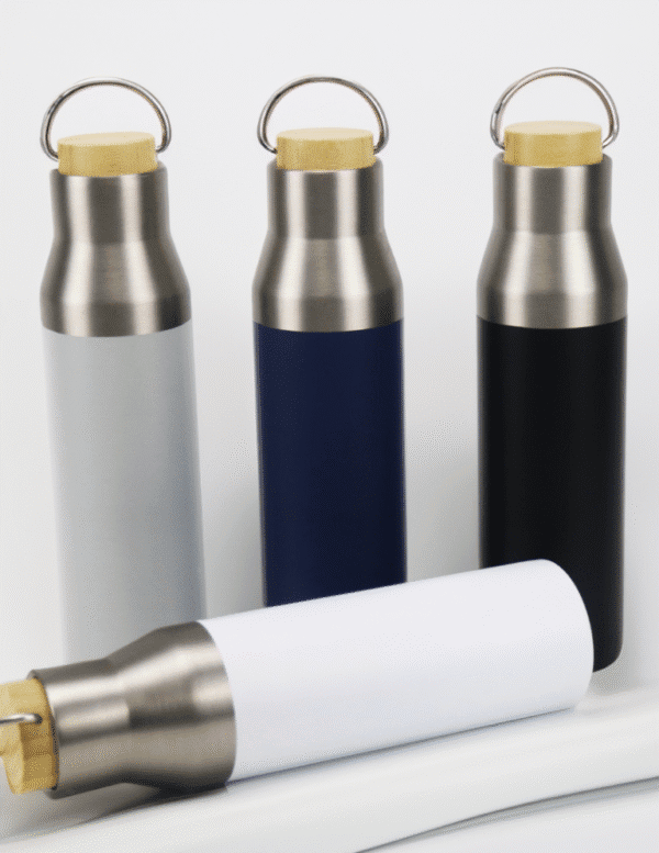 ECO FLASKS – 600ml Double Wall Flask with Bamboo Lid