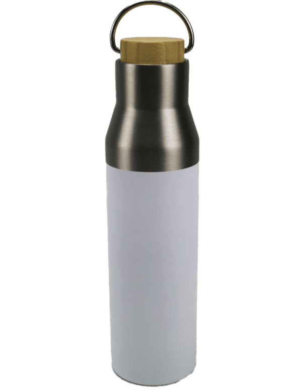 ECO FLASKS – 600ml Double Wall Flask with Bamboo Lid - Image 3