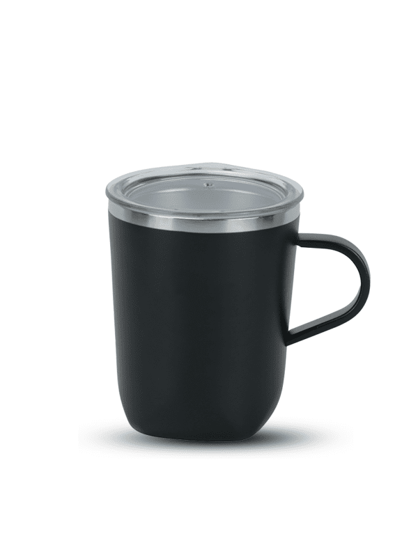 SUPREME MUG – 300ml Double Wall Stainless Steel Slim Mug with Plastic Lid - Image 3