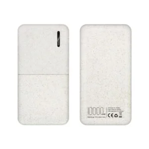 WHEAT POWER: 10,000mAh Eco-Friendly Portable Power Bank – Sustainable Charging Solution