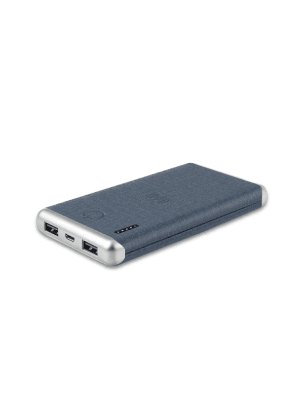 LEATHER WIRELESS – Stylish 8000mAh Wireless Power Bank with PU Leather Finish