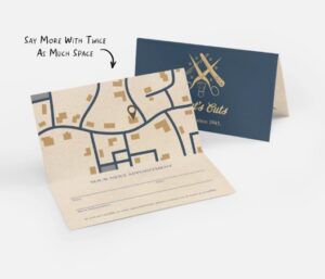Folded Business Cards